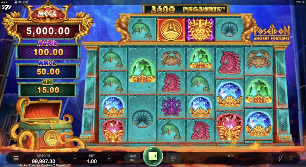 Ancient Fortunes Poseidon Megaways