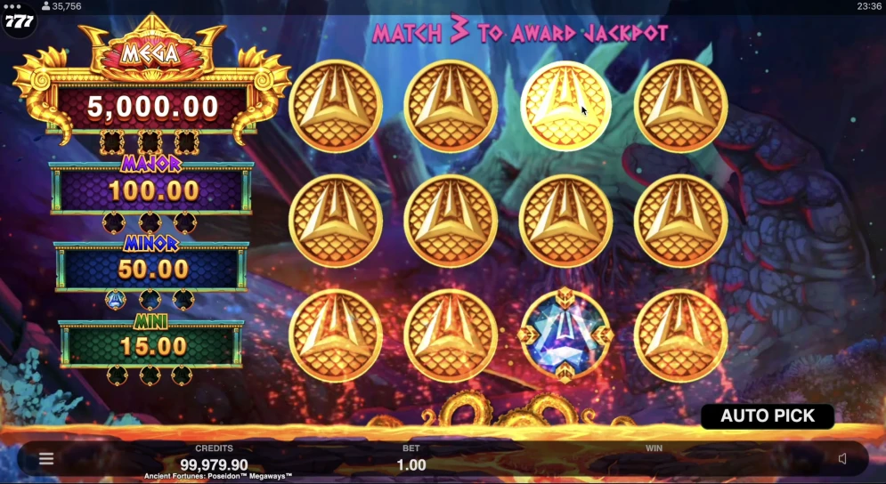 Ancient Fortunes Poseidon Megaways
