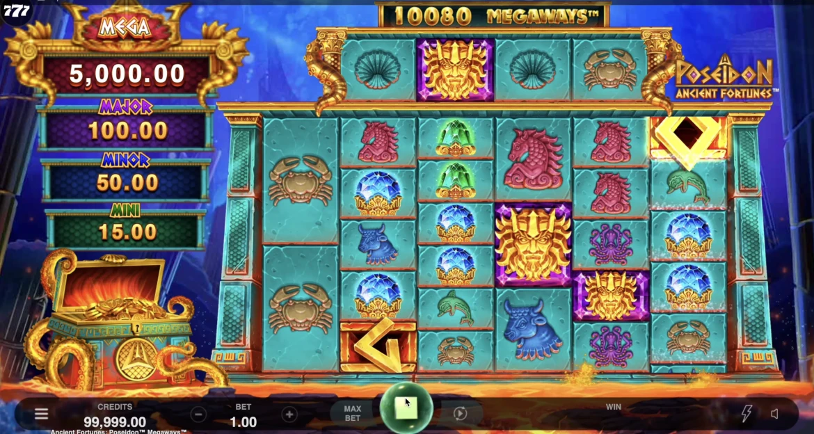 Ancient Fortunes Poseidon Megaways